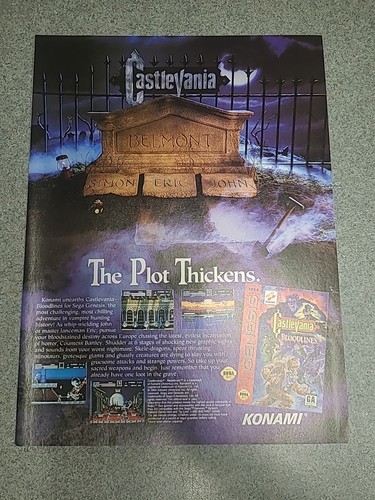 Pubblicità stampa castlevania - stampa,