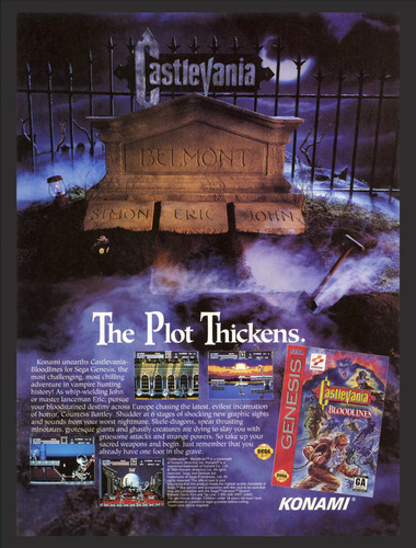 Castlevania bloodlines sega - castlevania,